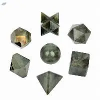 Labradorite Gemstone Geometry Platonic Set