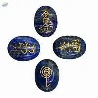 Lapis Lazuli Gemstone Oval Shape Usui Set