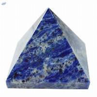 Sodalite Gemstone Pyramids For Reiki Healing