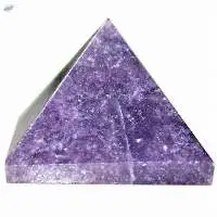 Lepidolite Gemstone Pyramids For Reiki Healing