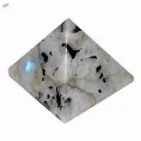 White Rainbow Moonstone Gemstone Pyramids