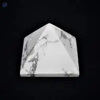 Howlite Gemstone Pyramids For Reiki Healing