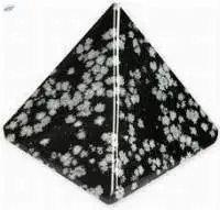 Snowflake Obsidian Gemstone Pyramids