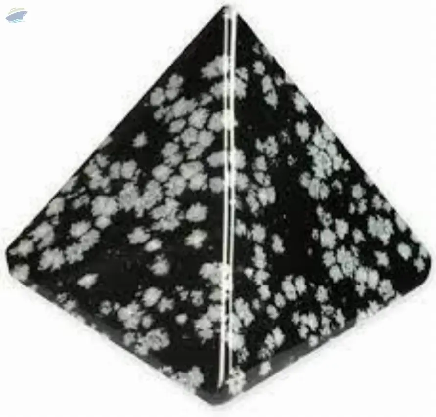 Snowflake Obsidian Gemstone Pyramids