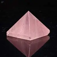 Rose Quartz Gemstone Pyramids For Reiki Healing