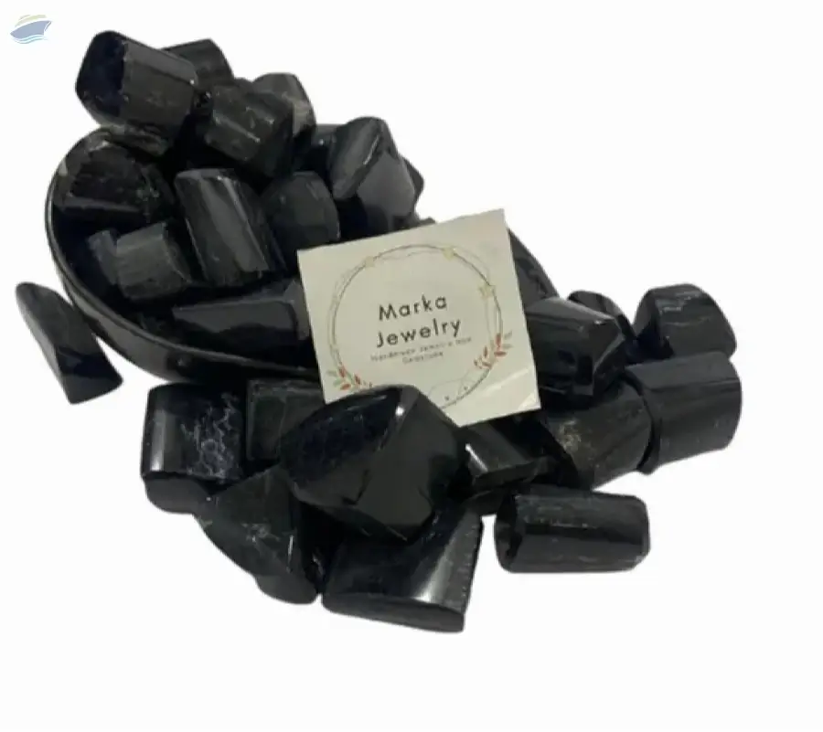 Black Tourmaline Gemstone Tumbled Stone