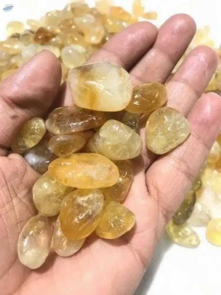 Yellow Citrine Gemstone Tumbled Stone