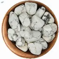 White Howlite Gemstone Tumbled Stone