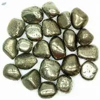 Golden Pyrite Gemstone Tumbled Stone