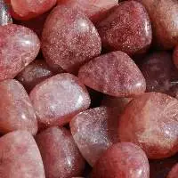 Purple Strawberry Gemstone Tumbled Stone