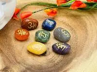 Multicolor Divine Mantra 7 Chakra Tumble Set