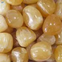 Orange Salt Crystal Gemstone Tumbled Stone