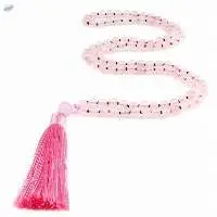 Pink Opal Gemstone 108 Beads Rosary Mala