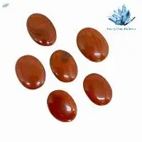 Red Jasper Gemstone Oval Shape Palm Stone