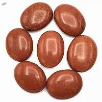 Goldstone Gemstone Oval Shape Palm Stone