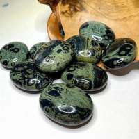 Kambaba Jasper Gemstone Oval Shape Palm Stone