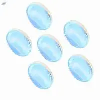 White Opalite Gemstone Oval Shape Palm Stone