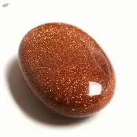 Goldstone Gemstone Oval Shape Palm Stone