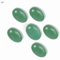 Green Aventurine Gemstone Oval Shape Palm Stone