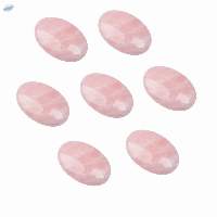Rose Quartz Gemstone Oval Shape Palm Stone