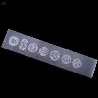 Selenite Charging Stick Bar With 7 Chakra Symbol