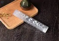 Selenite Charging Bar With Moon Phases Symbol