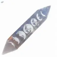Selenite Charging Stick Bar With Moon Phases