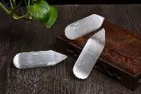Selenite Charging Bar With Hexagonal Cone Tip