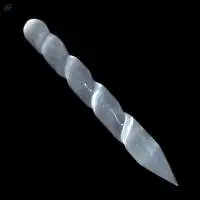 Selenite Charging Twisted Cone Tip Stick Bar