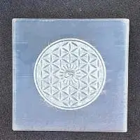 Selenite Charging Plate With Eye of Horus