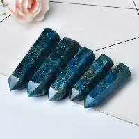 Blue Apatite Gemstone Crystal Tower