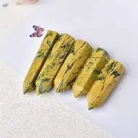 Yellow Unakite Gemstone Crystal Tower