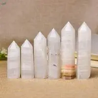 Afghan White Jade Gemstone Crystal Tower