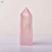 Rose Quartz Gemstone Crystal Tower Pencil