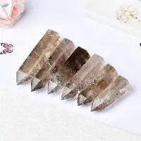 Smoky Quartz Gemstone Crystal Tower Pencil