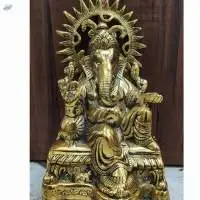 Brown Pan India Ganesh Statues