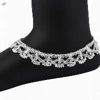Indian Silver Tone Bell Anklet Payal Jewelry