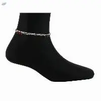 Indian Silver Tone Payal Anklet Pair Jewelry