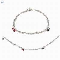 Indian Silver Tone Payal Anklet Pair Jewelry