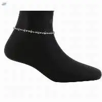 Indian Silver Tone Payal Anklet Pair Jewelry