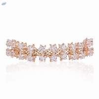 Fashion Crystal CZ Chain Link Bracelet
