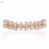 Fashion Crystal CZ Chain Link Bracelet