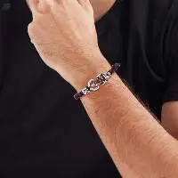 Indian Religious Leather Bracelet For Men Women