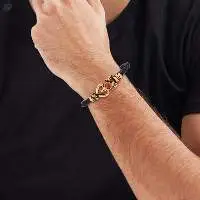 Indian Religious Leather Bracelet For Men Women