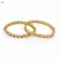Indian Crystal Beads Bangles Set