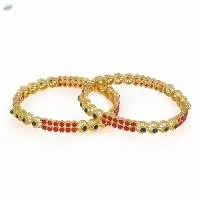 Indian Crystal Beads Bangles Set