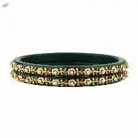 Fashion Indian Crystal Acrylic Bangles Set