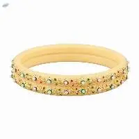 Fashion Indian Crystal Acrylic Bangles Set
