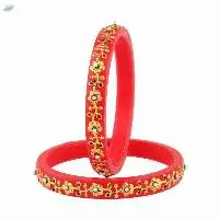 Indian Crystal Acrylic Bangles Set