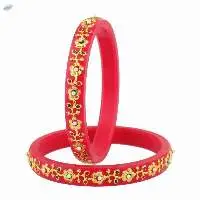 Fashion Indian Crystal Acrylic Bangles Set